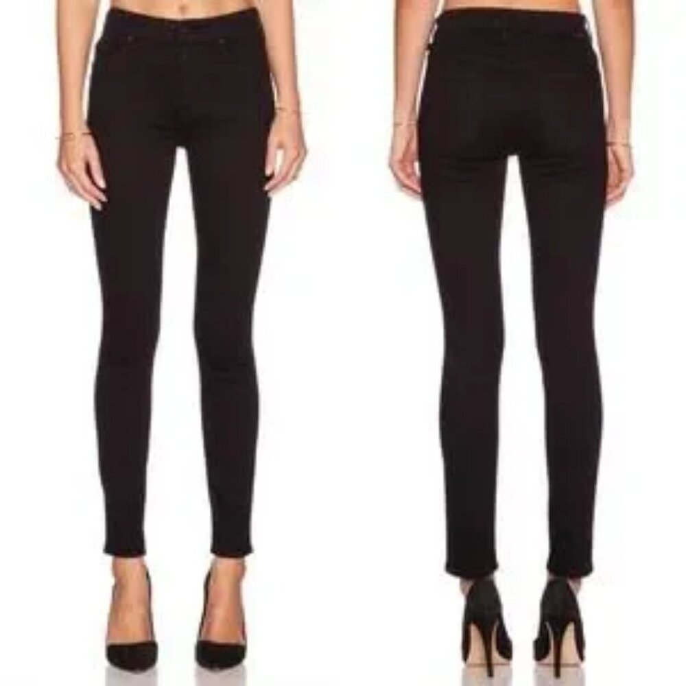 Womens Mother (Item- 704) Black High Waisted Looker Not Guilty Jeans 24